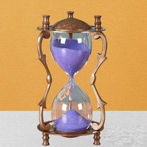 Antique Vintage Hourglass Maritime Brass Sand Timer Nautical For Home Décor Item - £38.19 GBP
