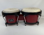 Schalloch Precussion Bongos 7.75 and 6.75 Red Made in Thailand 2001 Orig... - $41.14