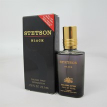 STETSON BLACK by Coty 22.1 ml/ 0.75 oz Cologne Spray NIB - £28.15 GBP
