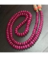 Natural Ruby Necklace , 257.74 cttw , Ruby Mala , Ruby Beads Necklace , ... - $2,104.16 CAD