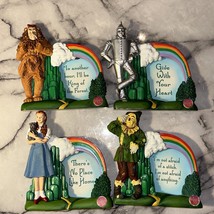 RARE SET &#39;00 Enesco Wizard Of Oz ALL 4 Picture Frame Movie Quotes 6&quot; Fig... - £67.33 GBP