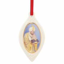 Thomas Blackshear King Melchior Ornament Wise Man With Gold Ebony Lenox RARE NEW - £87.03 GBP