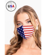 New Red White &amp; Blue Fashionable 3d Reusable Face Mask - £8.33 GBP