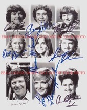 The Brady Bunch Show Full Cast All 9 Signed Autograph 8x10 Rp Photo Bradys - £14.02 GBP