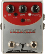 Mr. Black Bloodmoon Blood &amp; Chrome Modulated Reverberator Pedal - £310.79 GBP