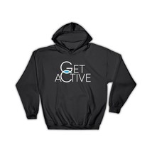 Get Active : Gift Hoodie Balanced Life Anti Stress Good Vibes Yoga Gym Wall Deco - £28.60 GBP