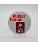 Vintage 1986 Burger Detour Taco Bell Pin Badge - $15.72