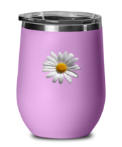 Flower Wine Glass Daisy Print, Wildflower LtPurple-WG  - £20.40 GBP