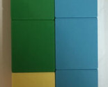 Lego Duplo 1x1 Lot Of 10 Thin Pieces Parts Yellow Blue Green - $6.92