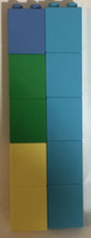 Lego Duplo 1x1 Lot Of 10 Thin Pieces Parts Yellow Blue Green - $6.92