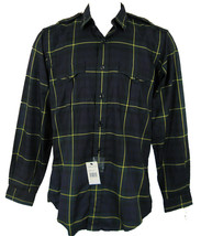 NEW Vintage Polo Ralph Lauren Trim Military Shirt!  Tartan Plaid  *2 Ply 100&#39;s* - £71.93 GBP