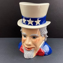 Uncle Sam Cookie Jar American Cookie Jar Co Hand Painted by Artist Sherr... - $188.08