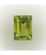 Natural Peridot Baguette Step Cut 8X6mm Parrot Green Color VVS Clarity L... - £62.34 GBP