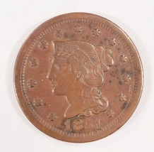1851 1C Large Cent in XF Extra Fine Condition, Brown Color, No Problems - $101.95 CAD