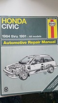 1984 - 1991  Haynes Honda Civic All Models Automotive Repair Manual - £23.59 GBP