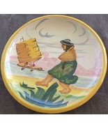 Vintage Hand Crafted Terra Cotta Pottery Saucer - Peru - GORGEOUS VINTAG... - $27.15 CAD
