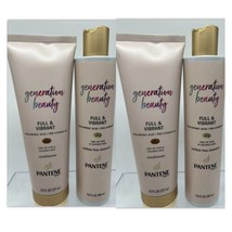 (4) Generation Beauty Full &amp; Vibrant shampoo &amp; Conditioner Hyaluronic  9... - £15.67 GBP