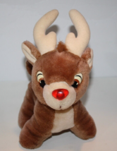 Applause Rudolph Red Nosed Reindeer 8&quot; Plush Stuffed Xmas 30305 Soft Toy 1993 - £9.96 GBP