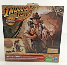 Indiana Jones Worlds Of Adventure Series Action Figure Backpack Hasbro 2023 New - £31.17 GBP