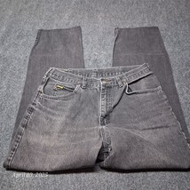 Vintage Lee Jeans Men Size 32x30 Black Stone Wash Regular Fit Straight L... - $324.57 MXN