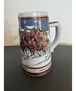 1989 Budweiser Clydesdales Collector’s Beer Stein – Winter Hitch Scene - $17.27 CAD
