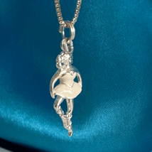 ARD Lovely Sterling Silver Ballerina on Point” Necklace - £47.48 GBP