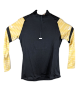 Womens Base Layer Tiger Striped Nike Pullover Large Yellow Long Sleeve - $34.65