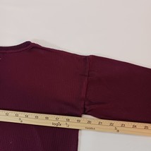 Lauren Conrad Intimates Women's Burgundy Pullover Sweatshirt Long Sleeve Size S image 9