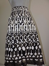 Elie Tahari Skirt Career Gray White Black Stretch Professional Lined Pockets 24 - £47.40 GBP