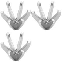 3)14k White Gold 6 Prong Round Settings 1.25ct 7mm,2.5ct8.8mm,1.00ct 6.6mm kit   - £122.90 GBP