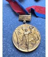 Original CCCP Times Sports Award Medal Ukrainian Student Olympic Fire Go... - £12.58 GBP
