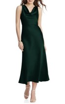 LOVELY Esme Charmeuse Midi Dress in Evergreen at Nordstrom, Size 2. NWT.... - £79.12 GBP