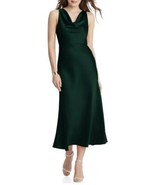 LOVELY Esme Charmeuse Midi Dress in Evergreen at Nordstrom, Size 2. NWT.... - £78.88 GBP