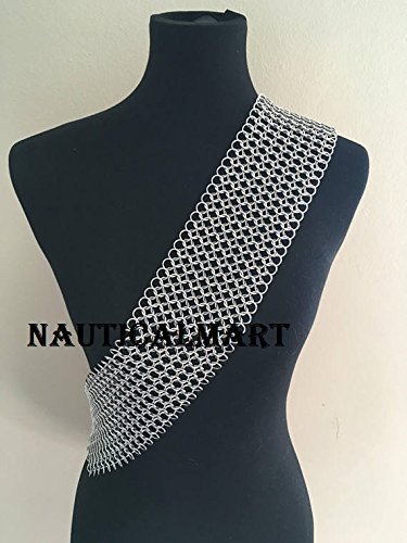 4.3" Wide Aluminum Nickel Free Metal Chainmail Sash - Costume Cosplay Star Trek