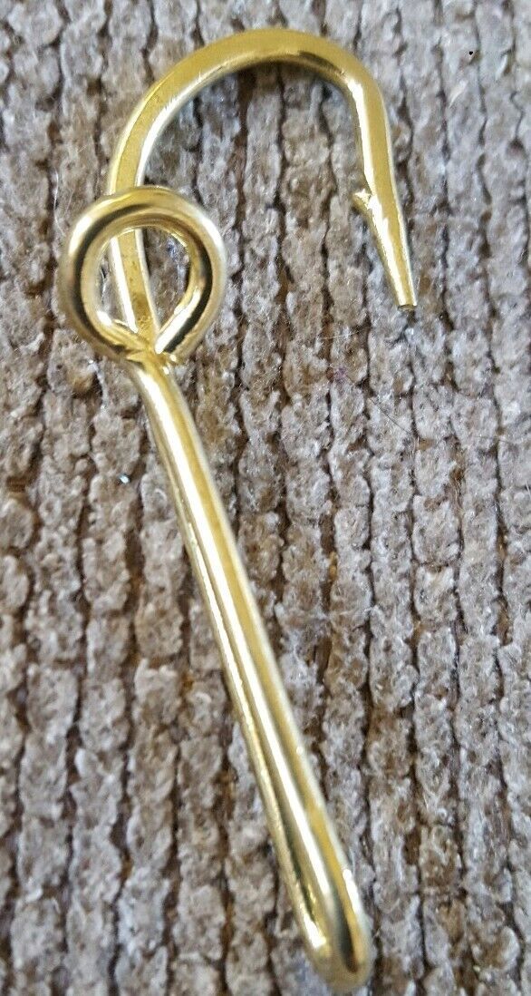 Anglers choice CAP Hook Hat Pin, Tie Clip Fish Hook Clasps money clip - $2.97
