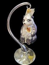Christopher Radko 1996 A Winter Bear&#39;s Heart 5&quot; AIDS Awareness Ornament ... - $39.55