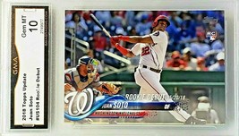 Graded 10! Juan Soto Rookie Debut Rookie 2018 Topps Update #US104 Nationals - £398.39 GBP