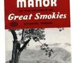 Mountain Manor Brochure Gatlinburg Tennessee 1950&#39;s - $24.72