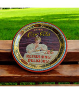 Vintage Drink Coca-cola Tray Metal Refreshing Delicious 12&quot; 75th Anniver... - $186.40 MXN