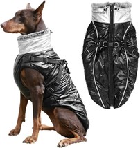 Furry Collar Dog Cold Weather Coats &amp; Cozy Waterproof Windproof (Size:5XL) - $29.02