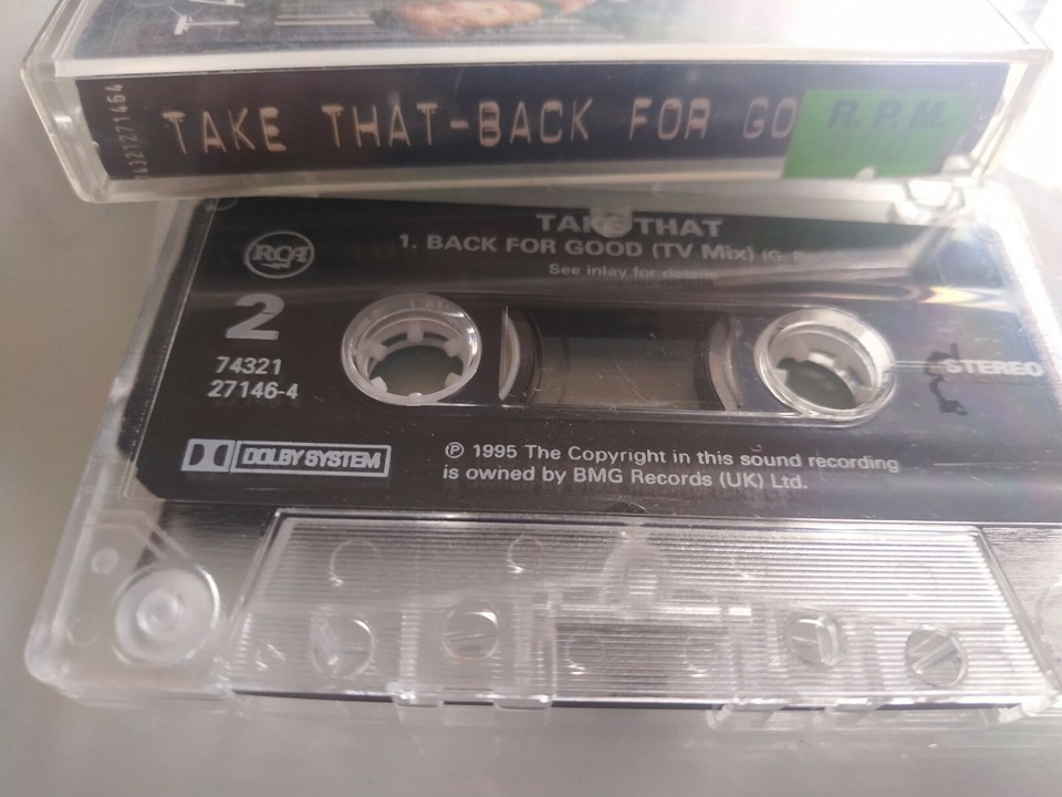 TAKE THAT Back For Good Single Rca 1995 Ru Edition - Ruban Cassette Am Item image 3