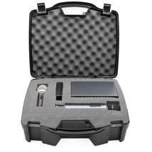 CASEMATIX Wireless Microphone Case - Hard Shell Mic Foam Carrying Case w... - £72.09 GBP