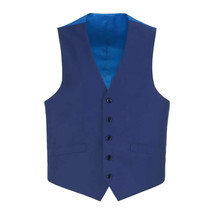 Men Renoir Suit Vest V-neck Adjustable Size 5Button 201-20 Royal image 2