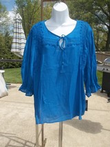 Nwt Zac&amp;Rachel Teal Top Xxl - $15.99