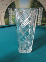 ROYAL DOULTON CRYSTAL FLOWER VASE SWING 11&quot; TALL X 5&quot; - £98.61 GBP