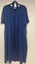 LULAROE LLR MARLY SIZE 3XL DRESS WITH BELT PLAIN ROYAL BLUE WITH POCKETS... - £35.82 GBP