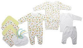 Unisex Newborn Baby 10 Pc Baby Shower Gift Set - £23.50 GBP