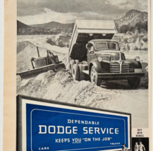 1944 Dodge Job Rated Trucks Advertisement WW2 Era Automobilia War Bonds ... - $19.99