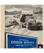 1944 Dodge Job Rated Trucks Advertisement WW2 Era Automobilia War Bonds ... - $28.01 CAD