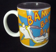 Snoopy Peanuts Coffee Mug BAM Flying POP Gibson Yellow Blue Dog Charlie Brown - £13.41 GBP